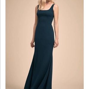 BHLDN Lucy Dress. Square neck in blue from Katie May collection size 2